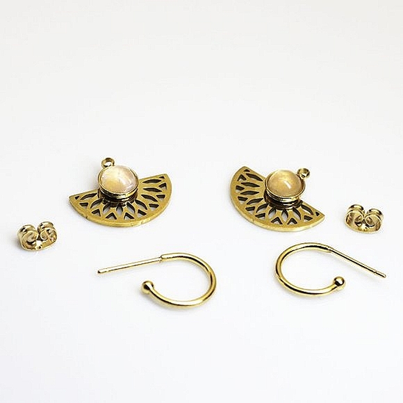 Earrings / 100% high quality stainless steel / hypoallergenic - Picture 1 of 3